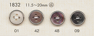 1832 優雅的豪華襯衫鈕扣 大阪鈕扣（DAIYA BUTTON）