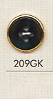 209GK 用於簡單襯衫的 4 孔塑膠鈕扣 大阪鈕扣（DAIYA BUTTON）