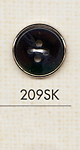 209SK 用於簡單襯衫的 4 孔塑膠鈕扣 大阪鈕扣（DAIYA BUTTON）