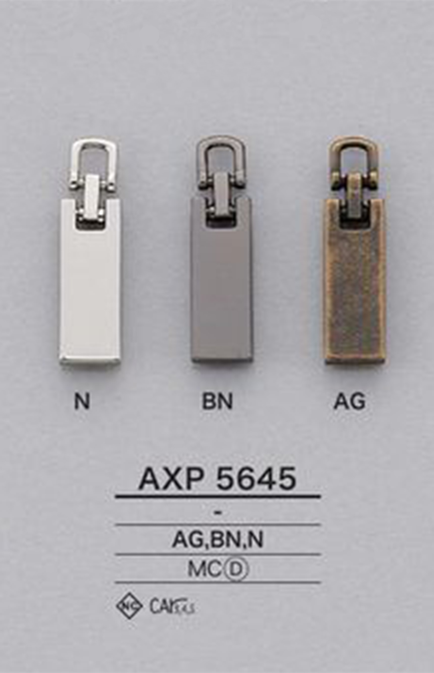 AXP5645 拉鍊點（拉頭） 愛麗絲鈕扣