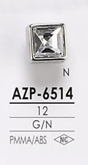 AZP6514 水晶石鈕扣 愛麗絲鈕扣