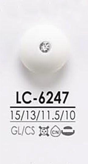 LC6247 用於染色，粉紅色捲曲狀水晶石鈕扣 愛麗絲鈕扣