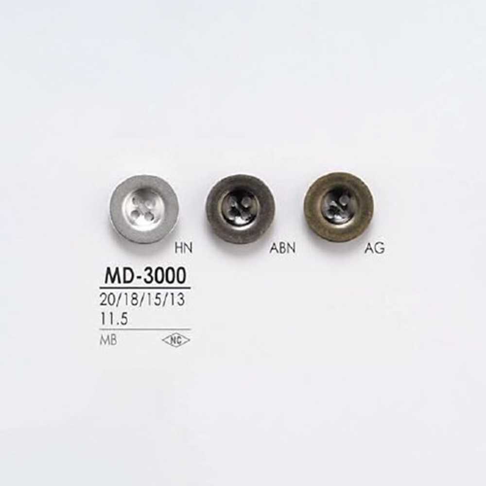 MD3000 用於夾克和西裝的 4 孔金屬鈕扣 愛麗絲鈕扣