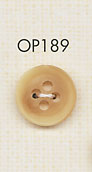 OP189 優雅的水牛狀 4 孔聚酯纖維鈕扣 大阪鈕扣（DAIYA BUTTON）