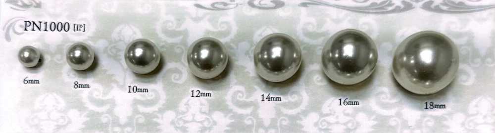 PN1000 珍珠狀紐扣隧道孔[鈕扣] 愛麗絲鈕扣