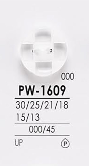 PW1609 用於染色的襯衫鈕扣 愛麗絲鈕扣