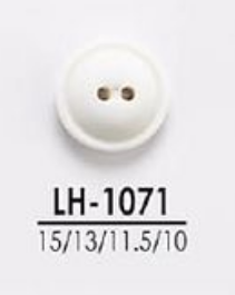 LH1071 襯衫和馬球衫等輕便服裝的染色鈕扣 愛麗絲鈕扣