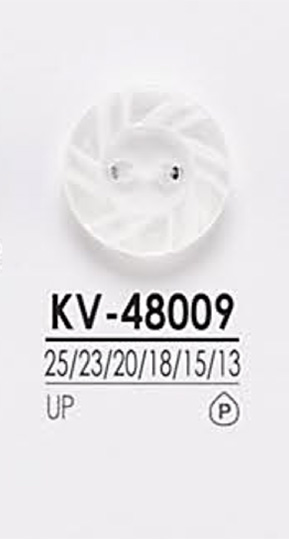 KV48009 2孔簡易聚酯纖維紐扣[鈕扣] 愛麗絲鈕扣