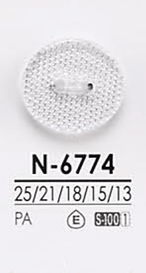 N6774 用於染色的鑽石切割鈕扣 愛麗絲鈕扣
