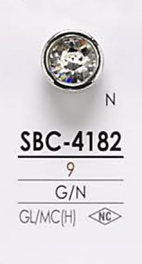 SBC4182 水晶石鈕扣 愛麗絲鈕扣