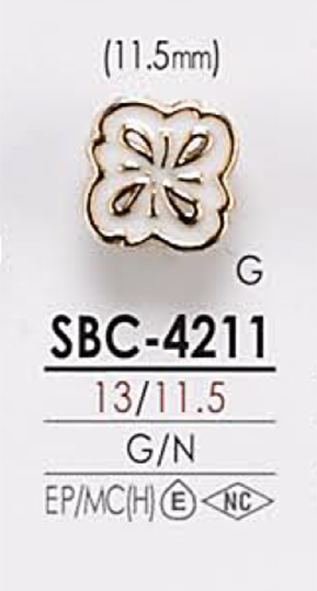 SBC4211 染色用金屬鈕扣 愛麗絲鈕扣