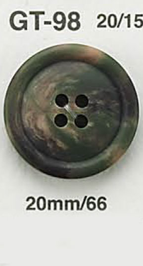 GT98 軍隊鈕扣 愛麗絲鈕扣