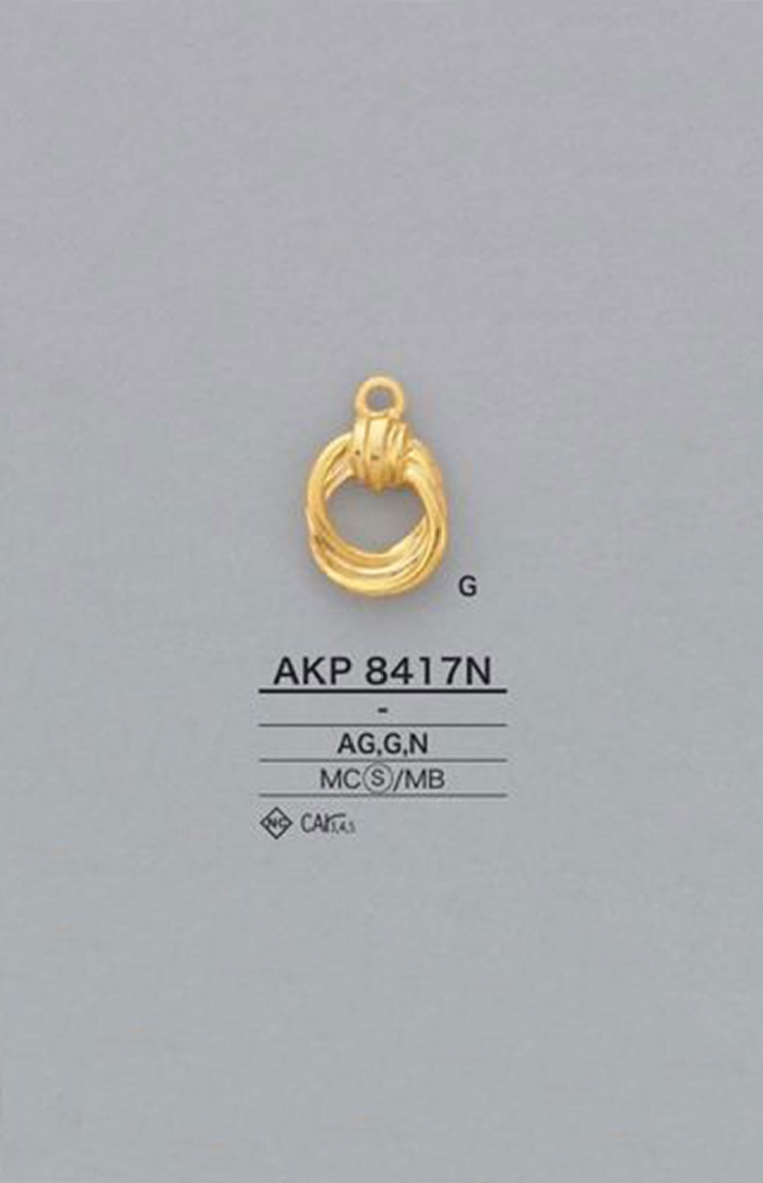 AKP8417N 環點（拉鍊拉頭） 愛麗絲鈕扣