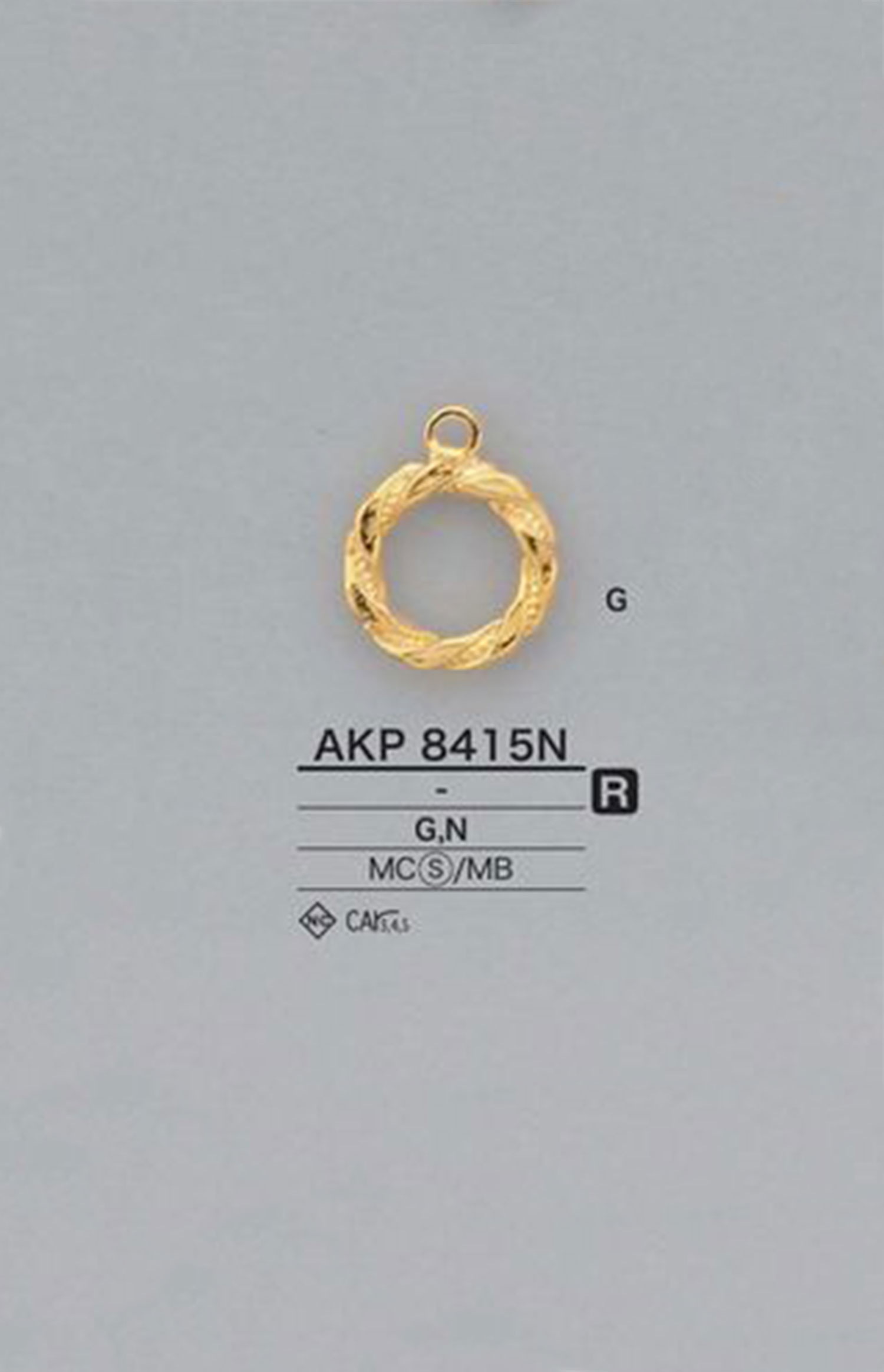AKP8415N 環點（拉鍊拉頭） 愛麗絲鈕扣