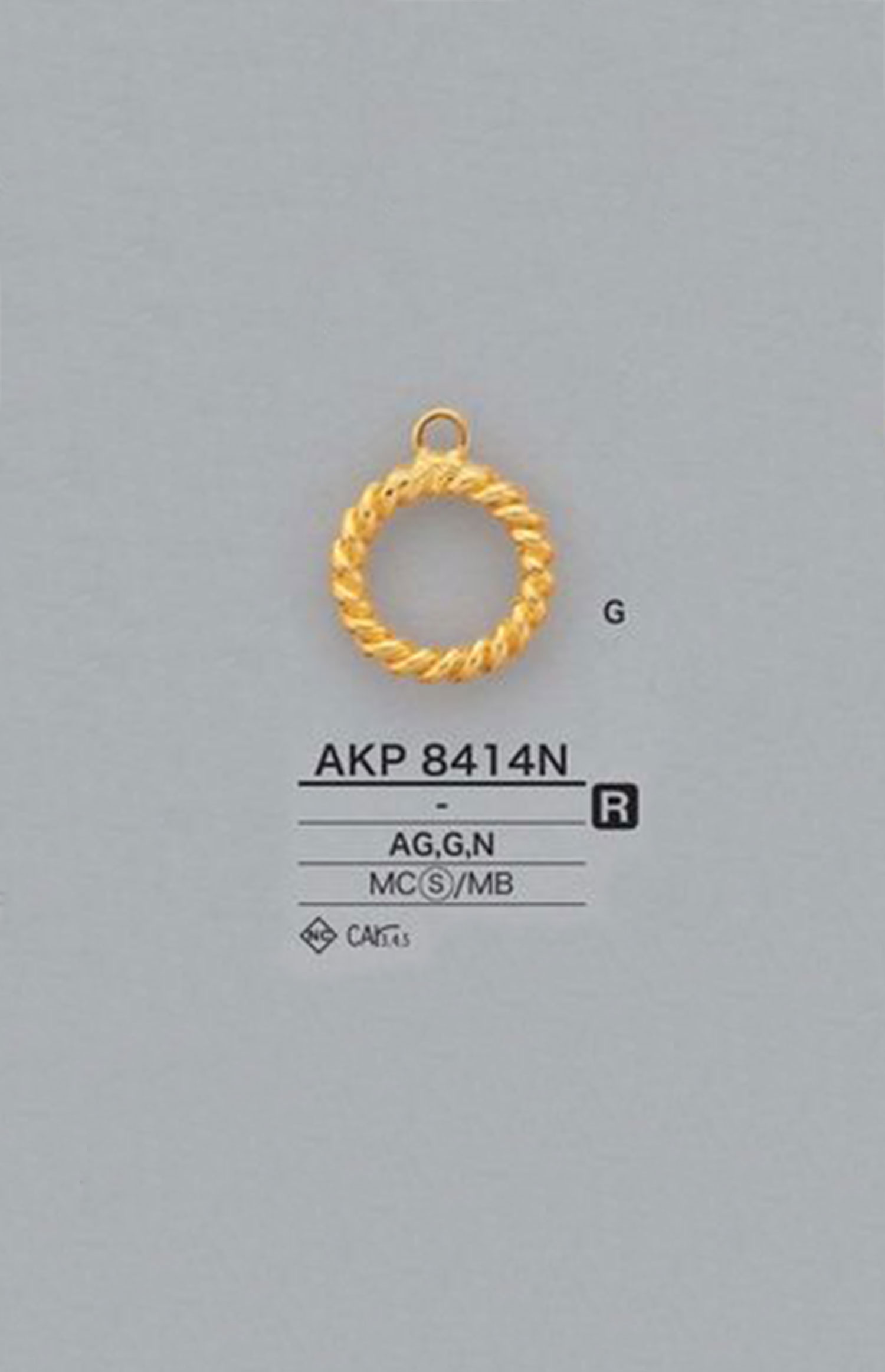 AKP8414N 環點（拉鍊拉頭） 愛麗絲鈕扣