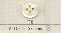 TT8 DAIYA BUTTONS仿貝殼聚酯纖維鈕扣 大阪鈕扣（DAIYA BUTTON）