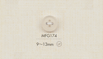 MFG174 DAIYA BUTTONS 4 孔啞光透明鈕扣 大阪鈕扣（DAIYA BUTTON）