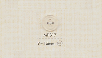 MFG17 DAIYA BUTTONS 4 孔啞光透明鈕扣 大阪鈕扣（DAIYA BUTTON）