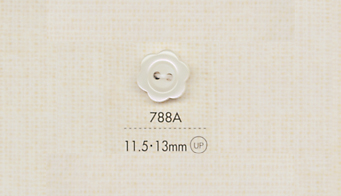 788A DAIYA BUTTONS 雙孔聚酯纖維鈕扣（花形） 大阪鈕扣（DAIYA BUTTON）