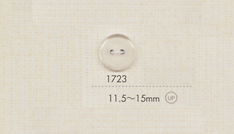 1723 DAIYA BUTTONS 兩孔聚酯纖維鈕扣（透明墊） 大阪鈕扣（DAIYA BUTTON）