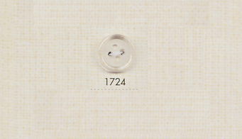 1724 DAIYA BUTTONS 4 孔聚酯纖維鈕扣（透明墊） 大阪鈕扣（DAIYA BUTTON）