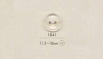 1841 DAIYA BUTTONS 雙孔聚酯纖維透明拉絲鈕扣 大阪鈕扣（DAIYA BUTTON）