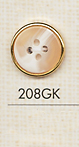 208GK 簡單的 4 孔塑膠鈕扣 大阪鈕扣（DAIYA BUTTON）