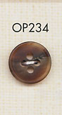 OP234 水牛般的啞光 4 孔聚酯纖維鈕扣 大阪鈕扣（DAIYA BUTTON）