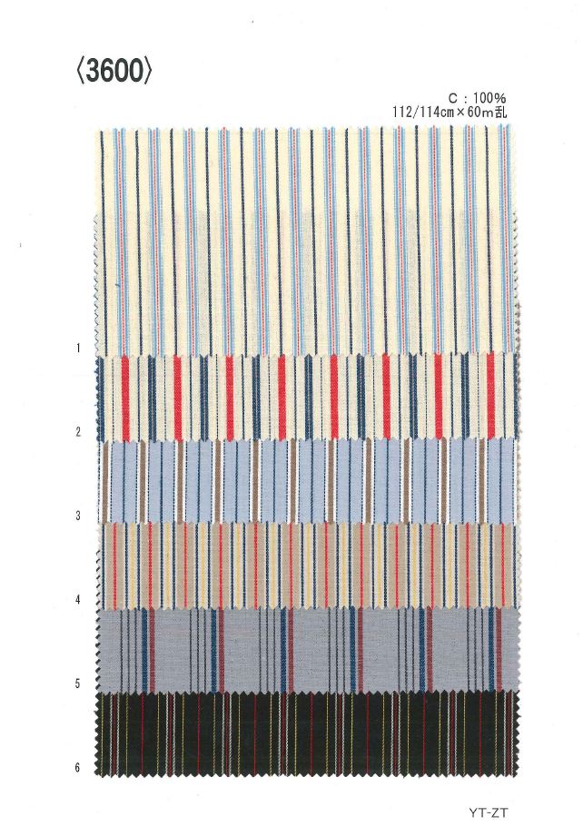 3600 色織條紋[面料] 植山織物