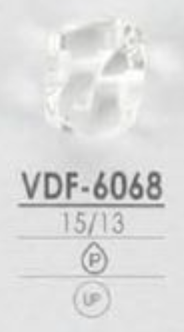 VDF6068 聚酯纖維樹脂隧道腿/光面鈕扣 愛麗絲鈕扣