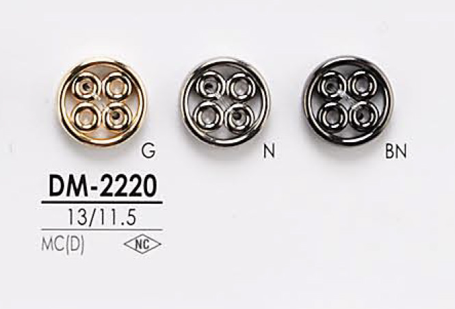 DM2220 金屬鈕扣 愛麗絲鈕扣