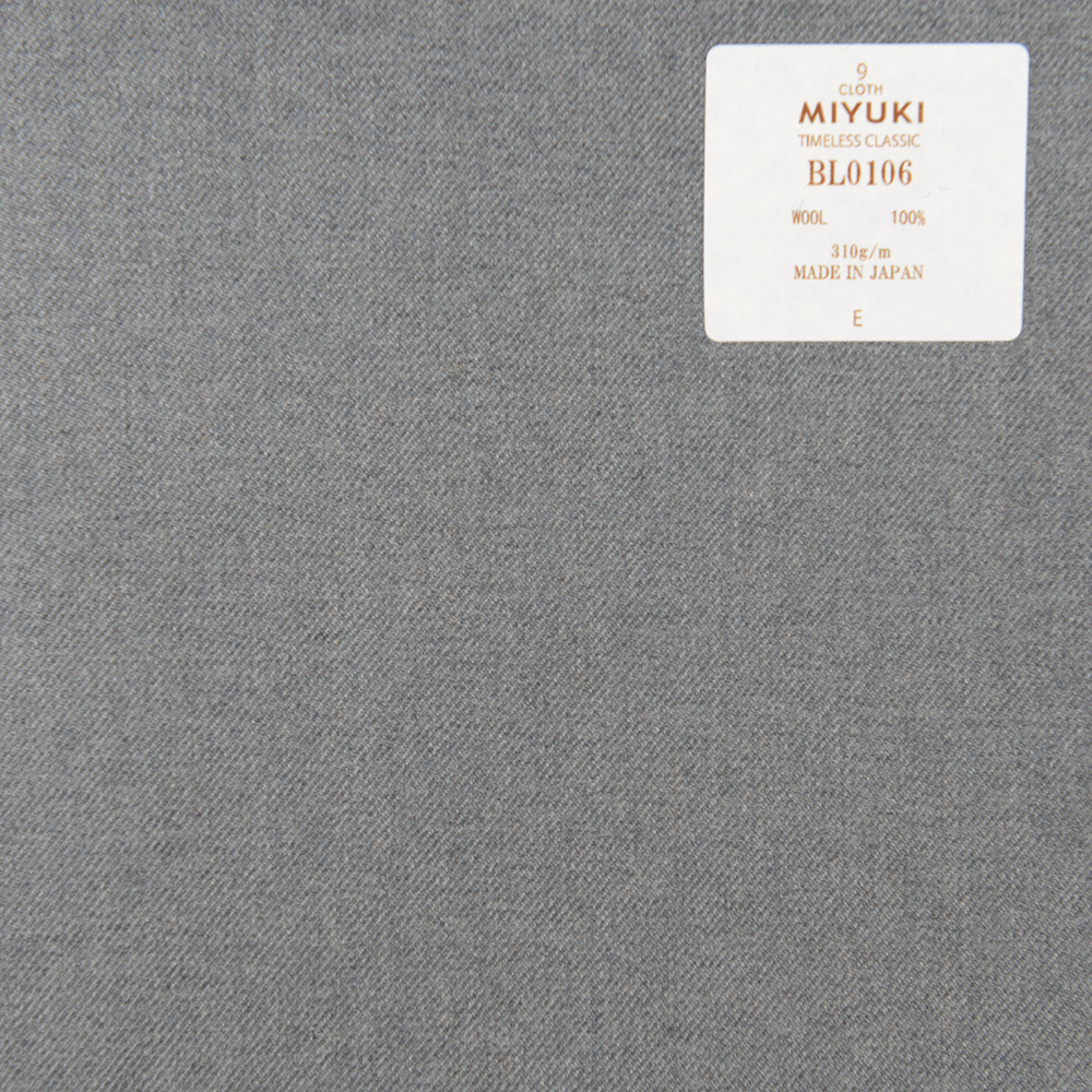BL0106 永不過時的經典經典純色淺灰色[面料] 美雪敬織 (Miyuki)