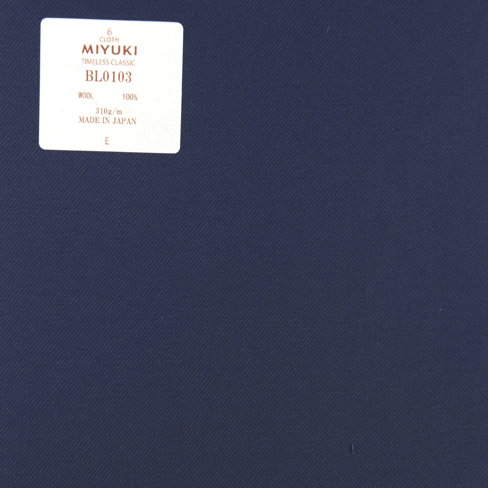BL0103 永恆的經典中的經典純色藍色[面料] 美雪敬織 (Miyuki)