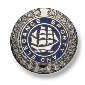 558 金屬鈕扣銀/海軍藍，適合家用西裝和夾克 小暮扣製作所.