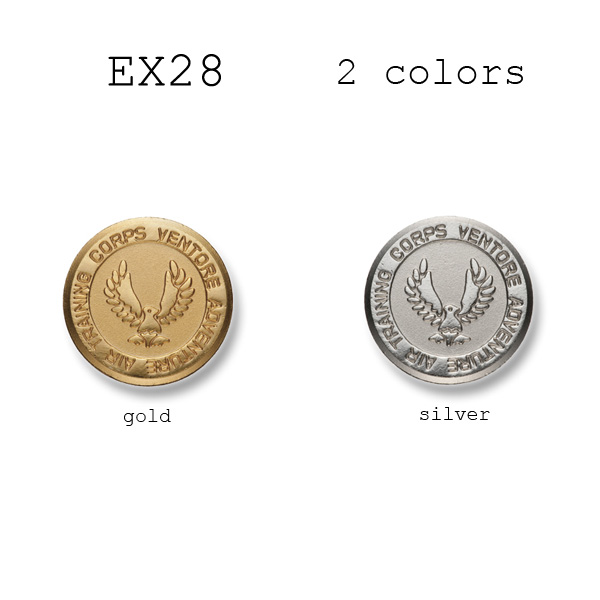 EX28 家用西裝和夾克的金屬鈕扣 山本（EXCY）