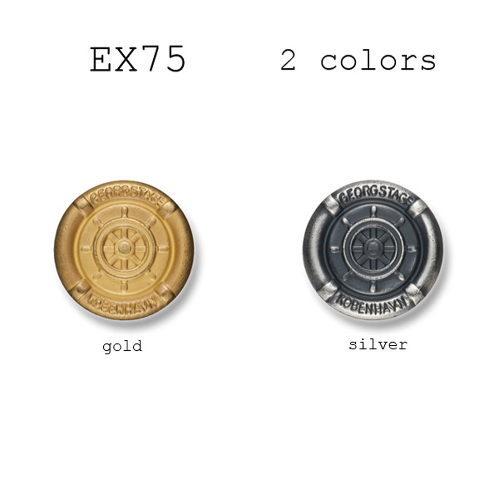 EX75 家用西裝和夾克的金屬鈕扣 山本（EXCY）