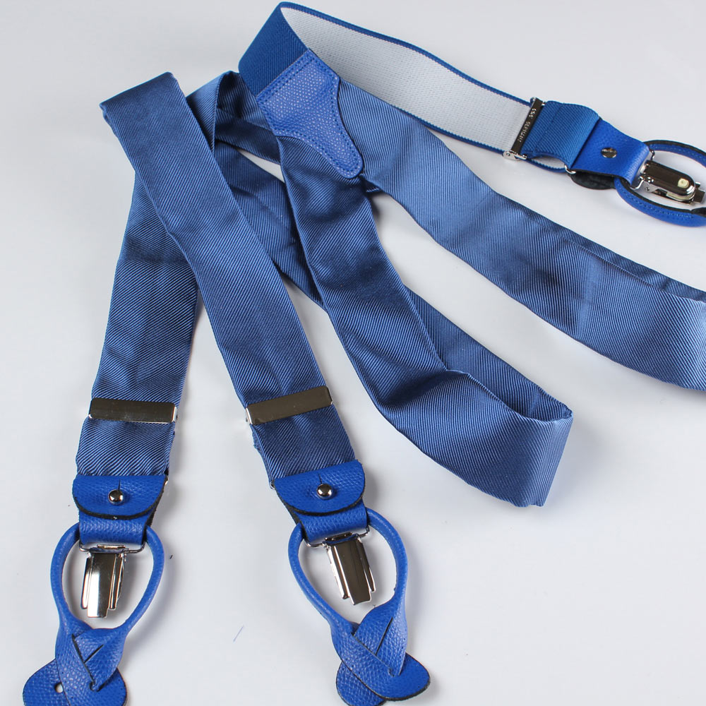 VAR-030 BRETELLE &amp; BRACES真絲吊帶藍色[正裝配飾] Bretelle &amp; Braces