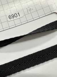 6901 尼龍斜紋帶（1mm厚）[緞帶/絲帶帶繩子] 丸進（丸進） 更多照片