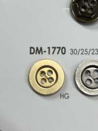 DM1770 用於夾克和西裝的 4 孔金屬鈕扣 愛麗絲鈕扣 更多照片