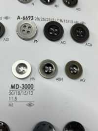 MD3000 用於夾克和西裝的 4 孔金屬鈕扣 愛麗絲鈕扣 更多照片