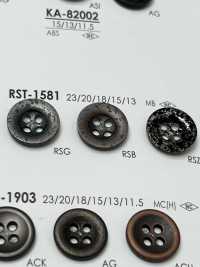 RST1581 用於夾克和西裝的 4 孔金屬鈕扣 愛麗絲鈕扣 更多照片