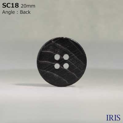 SC18 天然材料貝殼製成 4 孔光面鈕扣 愛麗絲鈕扣 更多照片