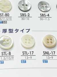 STL17 天然材質加厚4貝殼貝殼鈕扣 愛麗絲鈕扣 更多照片