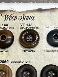 VT143 夾克和西裝的木紋鈕扣 愛麗絲鈕扣 更多照片