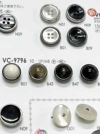 VC9796 用於染色的仿貝殼鉚釘鈕扣 愛麗絲鈕扣 更多照片
