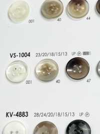 VS1004 聚酯纖維樹脂前孔4孔，光面鈕扣 愛麗絲鈕扣 更多照片