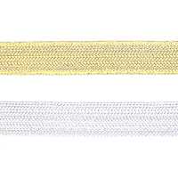 116-1125 金屬亮片25 筆斜紋編織竹[緞帶/絲帶帶繩子] 達琳（DARIN） 更多照片