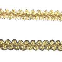113-1085 金屬亮片花邊[緞帶/絲帶帶繩子] 達琳（DARIN） 更多照片