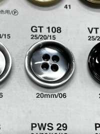 GT108 用於夾克和西裝的仿貝殼鈕扣“交響樂系列” 愛麗絲鈕扣 更多照片