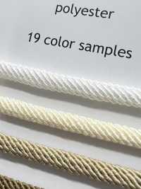 SIC-3092 聚酯纖維斜紋繩子[緞帶/絲帶帶繩子] 新道良質(SIC) 更多照片